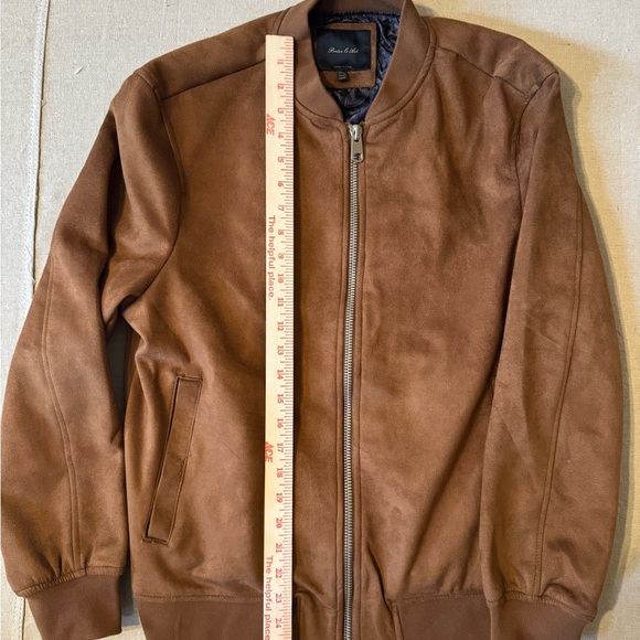 Men's Classic Tan Bomber Jacket - Picture 5 of 9